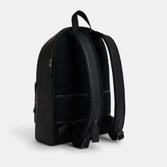 NWT Coach MEN'S West Backpack Leather Black CX141
